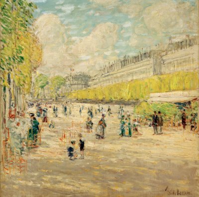 Los jardines de las Tullerías de Childe Hassam