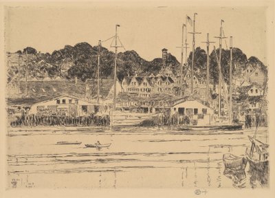 Puerto Interior, Gloucester de Childe Hassam