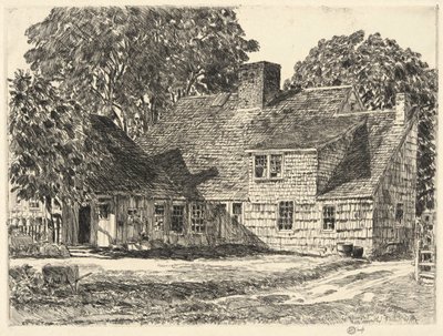 Antigua casa señorial, Easthampton de Childe Hassam