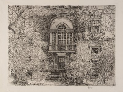 Primavera en Annapolis (Chase House Garden) de Childe Hassam