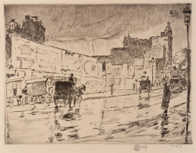 The Billboards, Nueva York de Childe Hassam