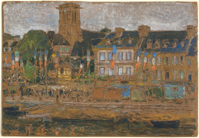 La fiesta de Lannion de Childe Hassam