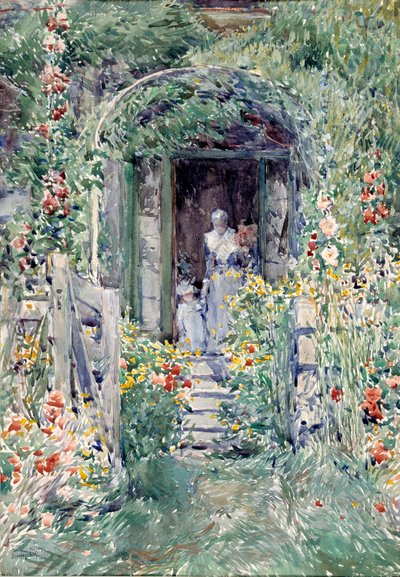 El jardín en su esplendor de Childe Hassam
