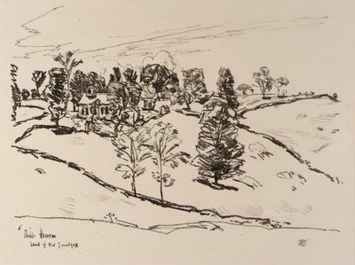 La casita de la escuela, Tierra de Nod de Childe Hassam
