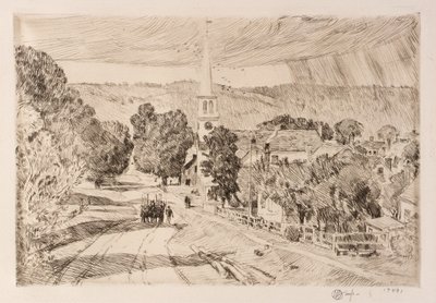 El pueblo de Vermont (Peacham) de Childe Hassam