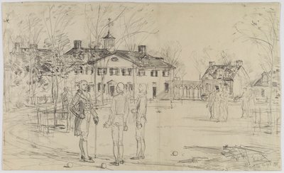 Washington en Mount Vernon de Childe Hassam