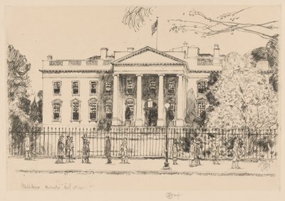 Casa Blanca, Washington, 1925 de Childe Hassam