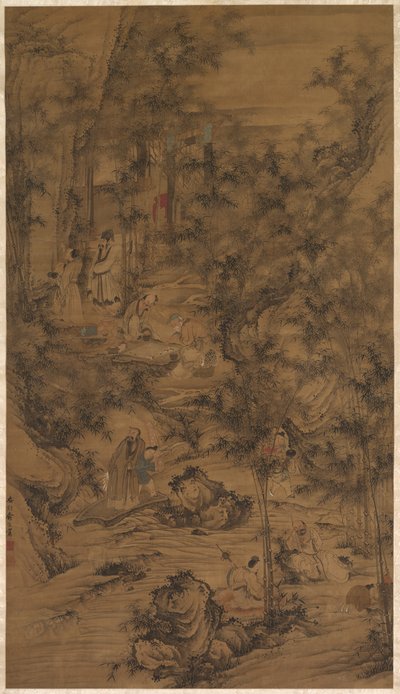 Los siete dignos del bosque de bambú de China, Qing dynasty