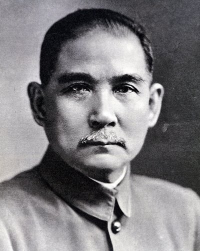Retrato de Sun Yat-sen (1866-1925), revolucionario y estadista chino. de Chinese Photographer