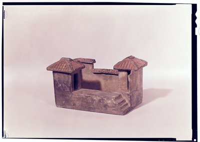 Modelo funerario de una casa, dinastía Han de Chinese School