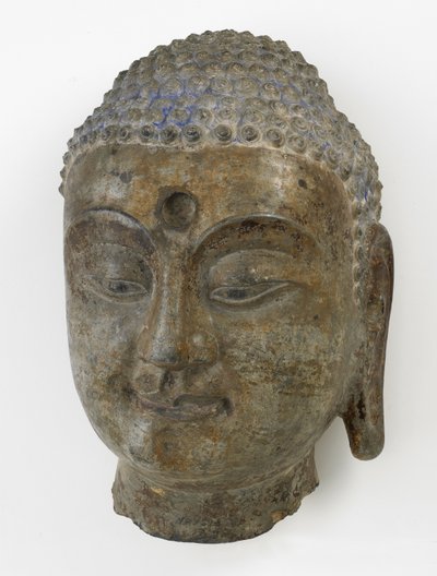 Cabeza del Buda, Período de División, 550-577 de Chinese School