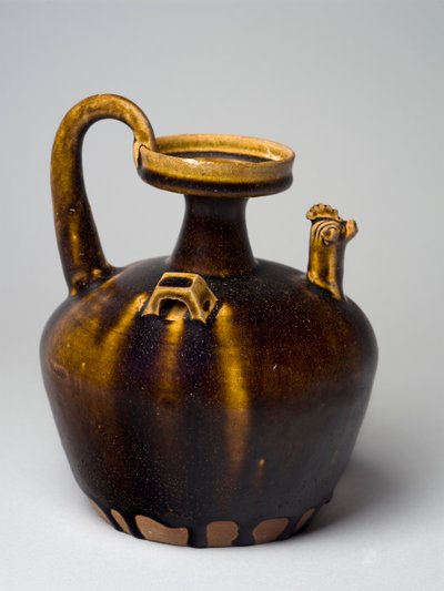 Hu con decoración de cabeza de gallina, Jin Oriental, 317-420 de Chinese School