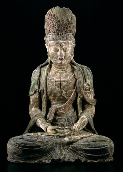 Gran bodhisattva sentado en meditación, dinastía Jin (1115-1234) de Chinese School