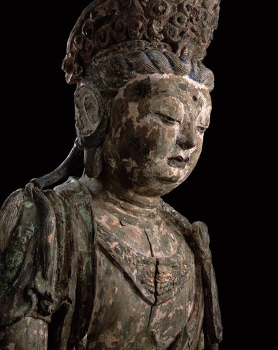 Gran bodhisattva sentado en meditación, dinastía Jin (1115-1234) (detalle) de Chinese School