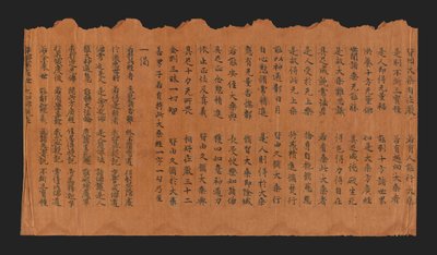 Manuscrito del Sutra sobre la Solemne Obtención de la Budeidad, siglos VII-VIII de Chinese School