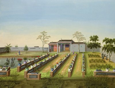 Jardín de infancia, c.1820-40 de Chinese School