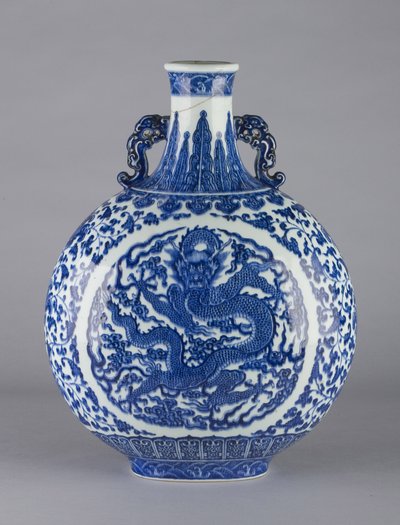 Frasco de peregrino, 1736-96 de Chinese School