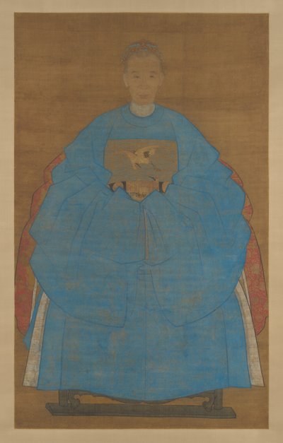 Retrato de una anciana de Chinese School