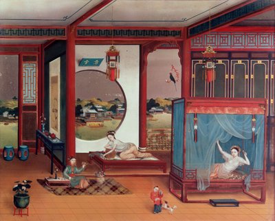Escena de un interior de Chinese School