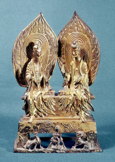 Los Budas Prabhutaratna y Sakyamuni, de la Provincia de Hebei, Dinastía Wei del Norte, 518 d.C. de Chinese School