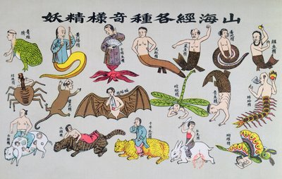 Varias reencarnaciones del alma en formas animales, reproducidas en Recherche sur les superstitions en Chine por el Padre Henri Dore y publicadas en 1911 de Chinese School