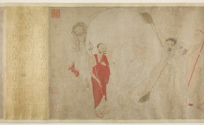 Lavando el elefante blanco, dinastía Ming de Chinese School