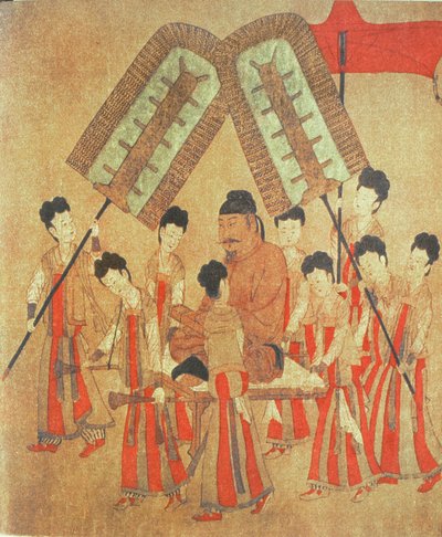 Emperador Yongle, facsímil del pergamino chino original de Chinese School