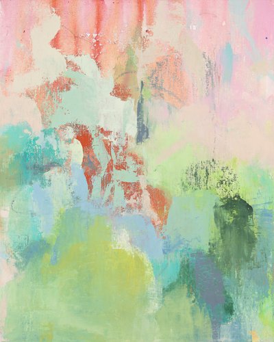Composición abstracta, serie Organic, 2022 (técnica mixta sobre lienzo) de Ching Fun Tso