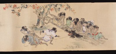 Ainu cazando osos de Chishima