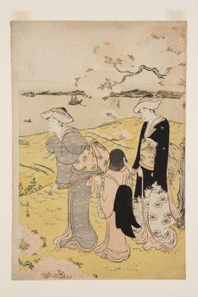 Observación de cerezos en flor en Goten-yama de Chobunsai Eishi