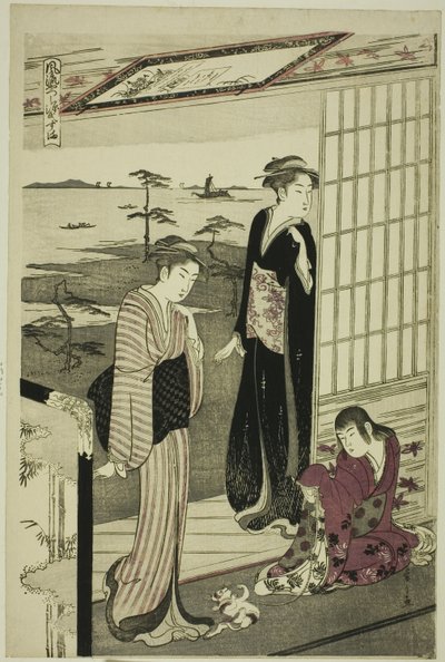 Suma, de la serie "Una parodia de moda del cuento de Genji (Furyu yatsushi Genji)" de Chobunsai Eishi