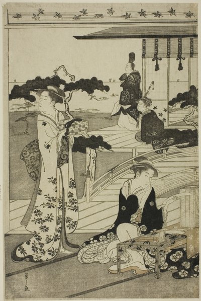 Suma, de la serie "Una Parodia de Moda del Cuento de Genji (Furyu yatsushi Genji)" de Chobunsai Eishi