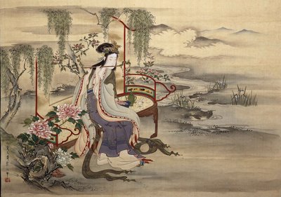 La belleza china Yang Guifei, ca. 1810-1815 de Chobunsai Eishi