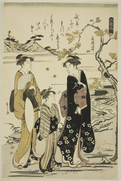 El sacerdote Kisen, de la serie "Seis poetas inmortales (Rokkasen)" de Chobunsai Eishi