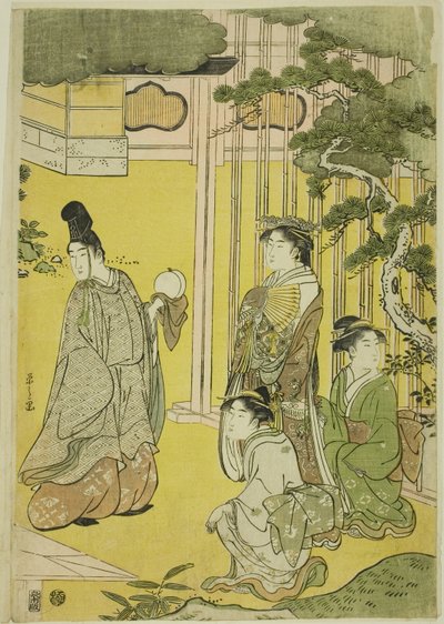 Wakana, Parte 1, de la serie "Una parodia de moda del cuento de Genji" de Chobunsai Eishi