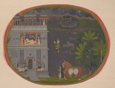 Escapada nocturna, ca. 1800-10 de Chokha