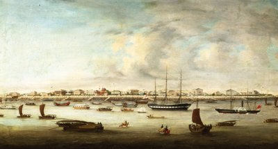 Barcos de pesca chinos, Shanghái, c.1857 de Chow Qua