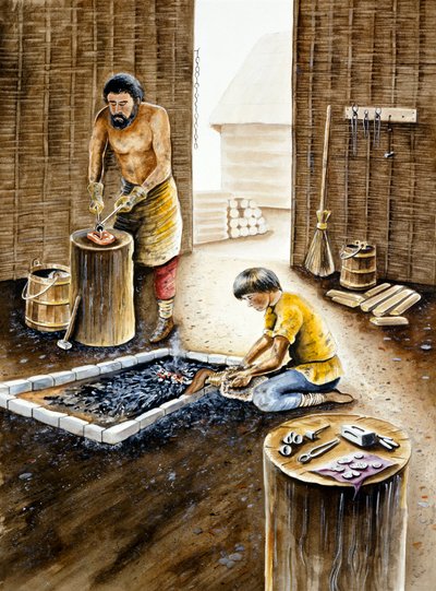 Taller de orfebrería vikingo de Chris Evans