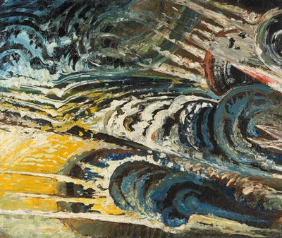 Composición abstracto-futurista, c.1912 (óleo sobre lienzo) de Chris Lanooy