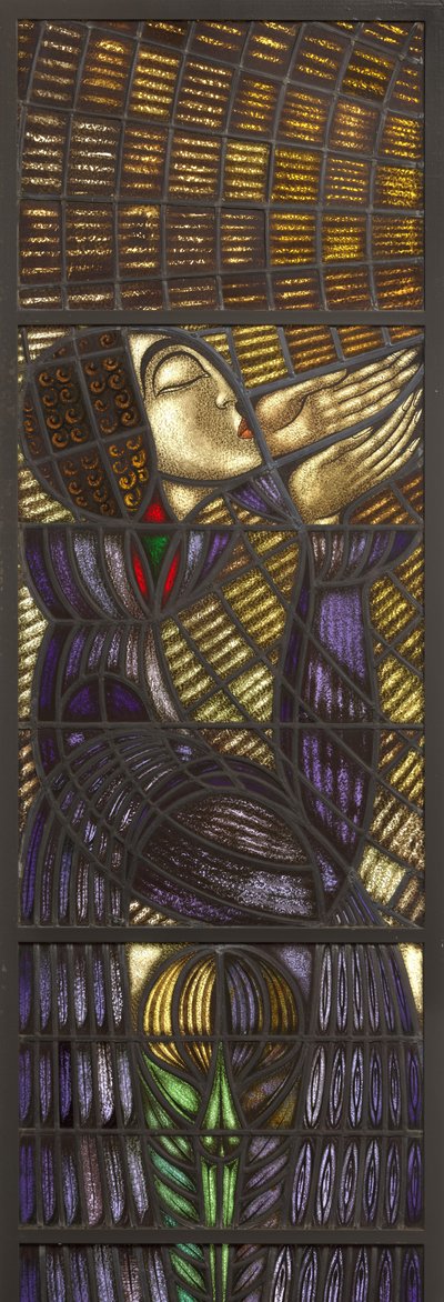 Ventana, vitral, diseño Lebeau de Chris Lebeau