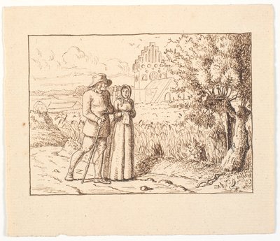 Ilustración para St. St. Blicher, Las tres vísperas de Christen Dalsgaard