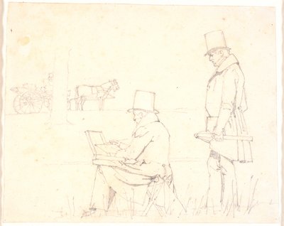 Eckersberg y Marstrand en un viaje de estudio de Christen Købke