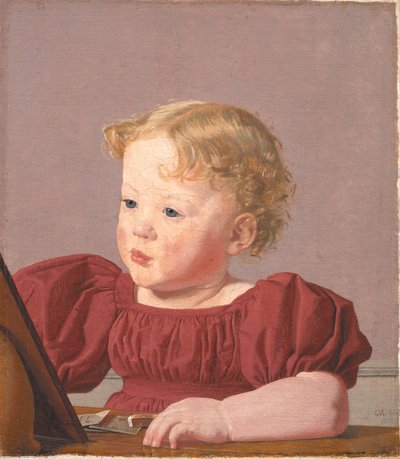 Ida Thiele, la futura Sra. Wilde, de niña de Christen Købke