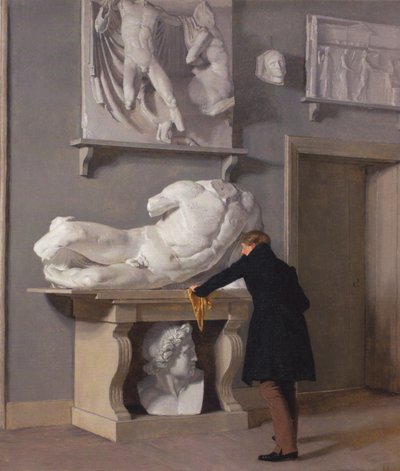 Parte de la colección de yesos de Charlottenborg. de Christen Købke