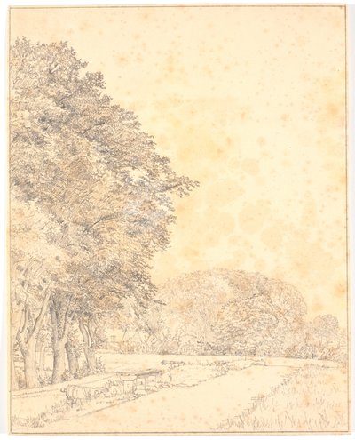 Parte de la muralla del castillo de Christen Købke