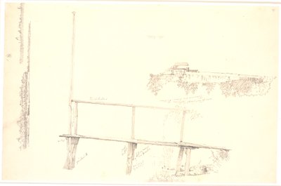 Muelle y detalle de Sortedamssøen de Christen Købke