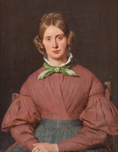 Retrato de Susanne Cecilie Købke, de soltera Købke, la esposa del artista de Christen Købke