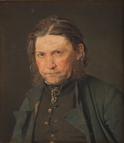 Retrato de un viejo marinero de Christen Købke