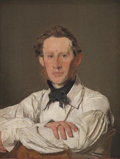 Retrato del pintor de animales Christian Holm de Christen Købke