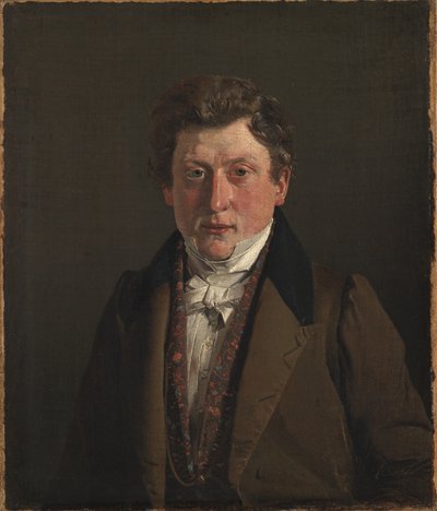 Retrato del primo y cuñado del artista, el tendero Christian Petersen de Christen Købke